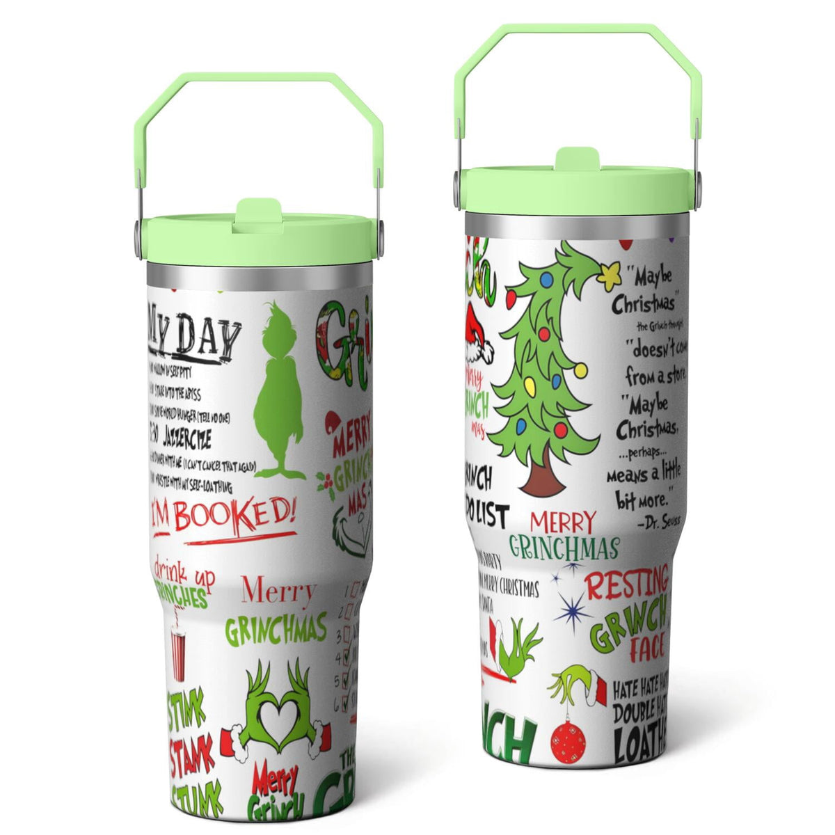 Lunabuddy™ 30oz Stainless Steel Tumbler with Lid and Straw,Spill Proof Travel Cup