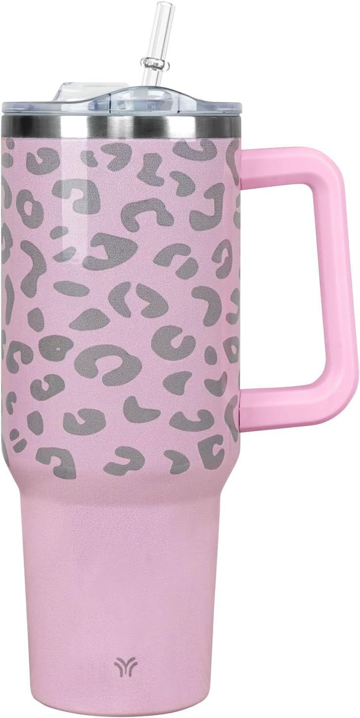 Lunabuddy™ 40oz Tumbler with Handle and Straw Lid | Vacuum Insulated Leak