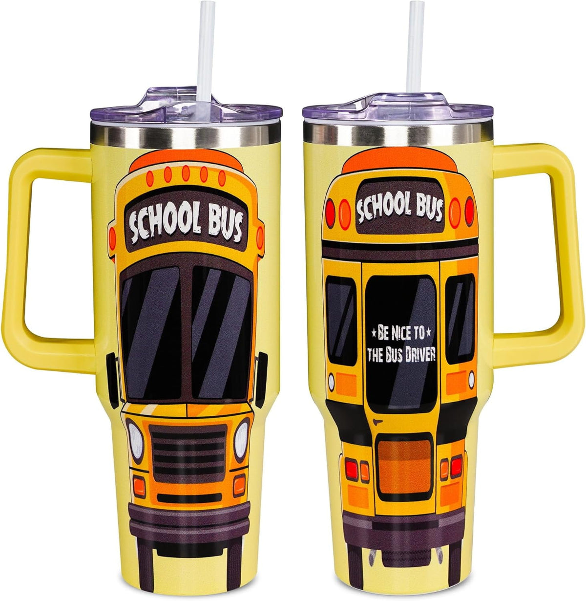 Lunabuddy™ Christmas Gifts for Bus Drivers, School Bus Driver Tumbler 40 OZ