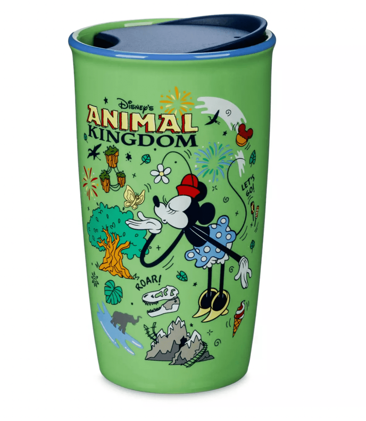 Lunabuddy™ Disney Parks Animal Kingdom Minnie Porcelain Tumbler New