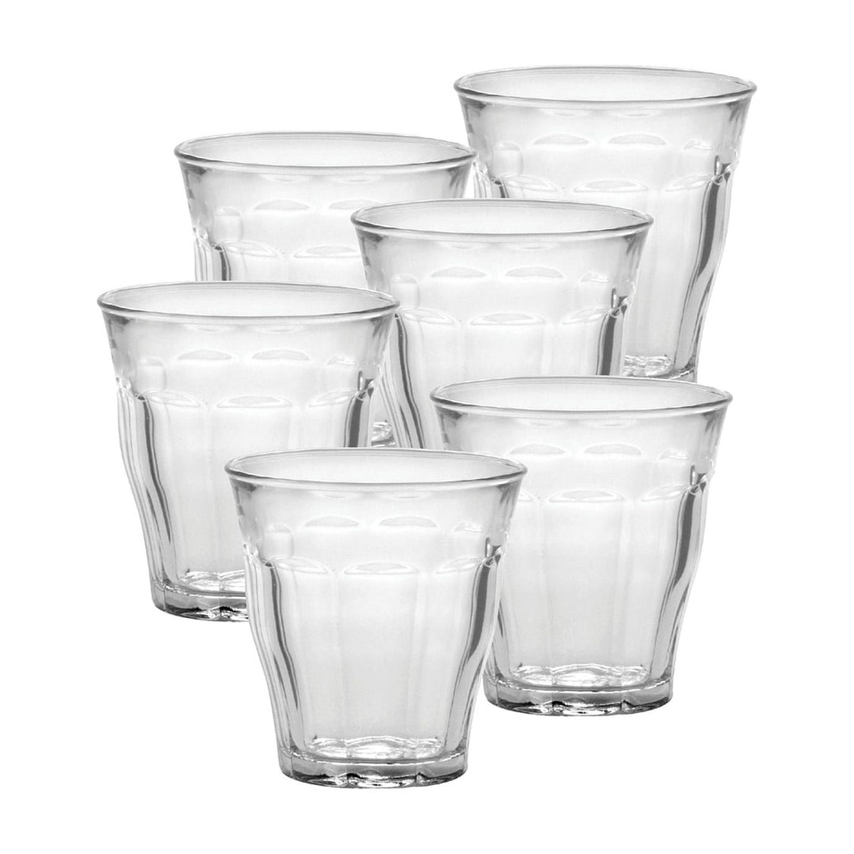 Lunabuddy™ Duralex Picardie Made In France Clear Glass Tumbler, Set of 6, 5.75 Ounce