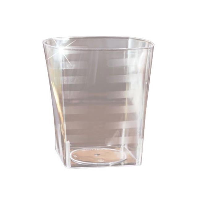Lunabuddy™ EMI Yoshi EMI-ST9 9 Oz Clear Plastic Rocks Square Clear Plastic Tumbler - Pack of 168