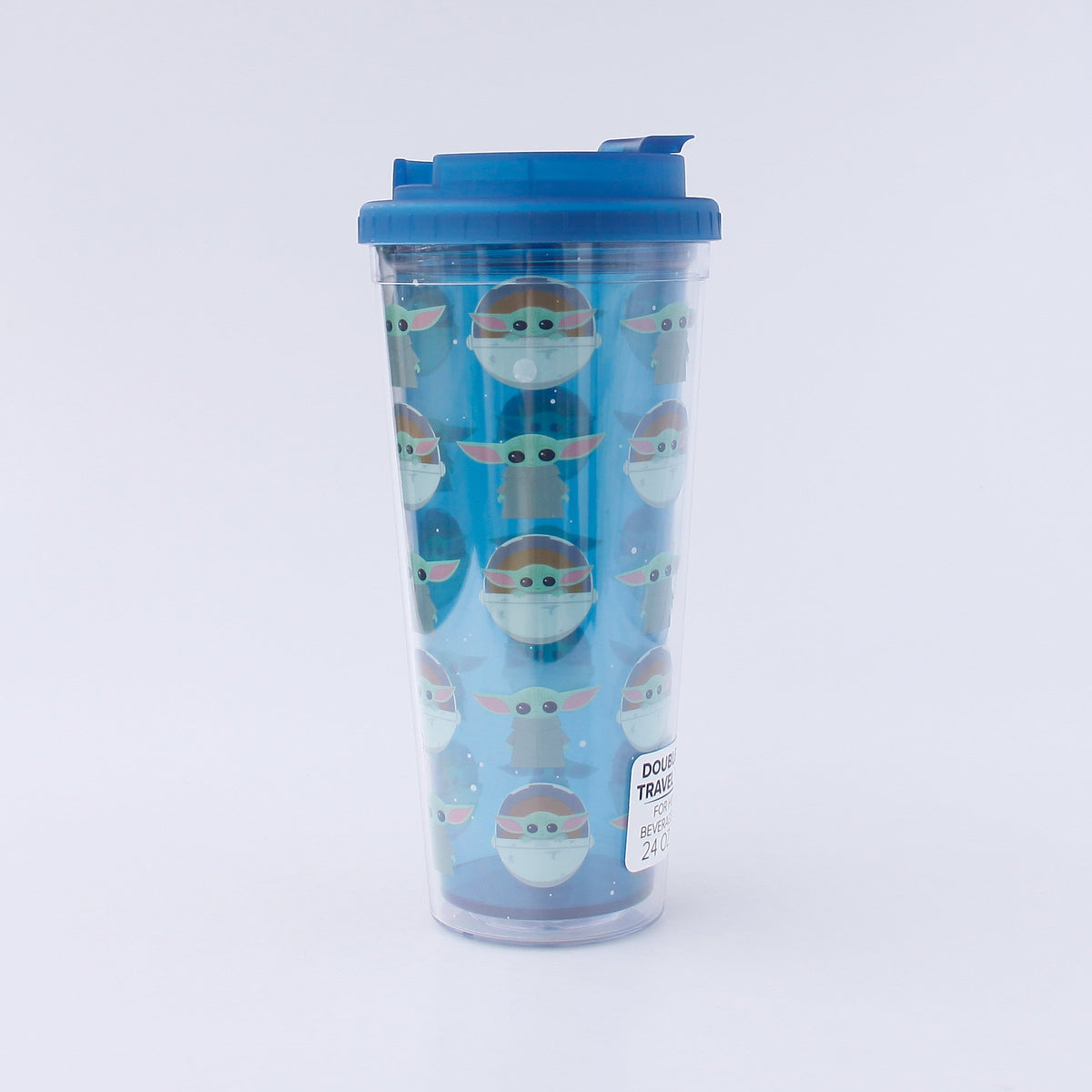Lunabuddy™ Star Wars: The Mandalorian Grogu Plastic Travel Tumbler | Holds 24 Ounces