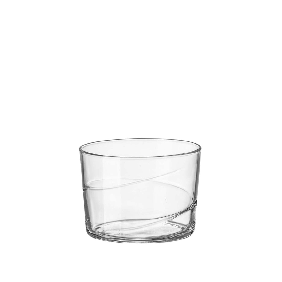 Lunabuddy™ Bormioli Rocco Bodega Swirl Rum Glasses - Set of 12, 7.25 Oz. Spiral Design Tumblers with Secure Edge Technology for Enhanced Durability, Shock Resistant - Made in Italy, Dishwasher Safe