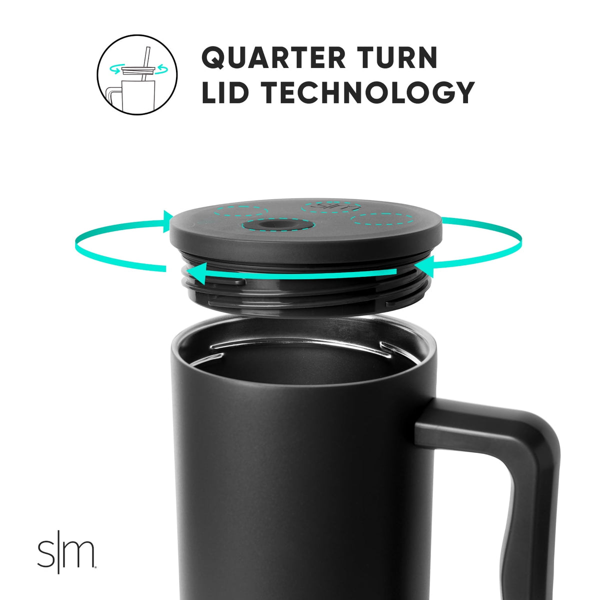 Lunabuddy™ 40 fl oz Insulated Stainless Steel Trek Tumbler with Straw Lid | Graphite