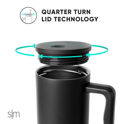 Lunabuddy™ 40 fl oz Insulated Stainless Steel Trek Tumbler with Straw Lid | Graphite