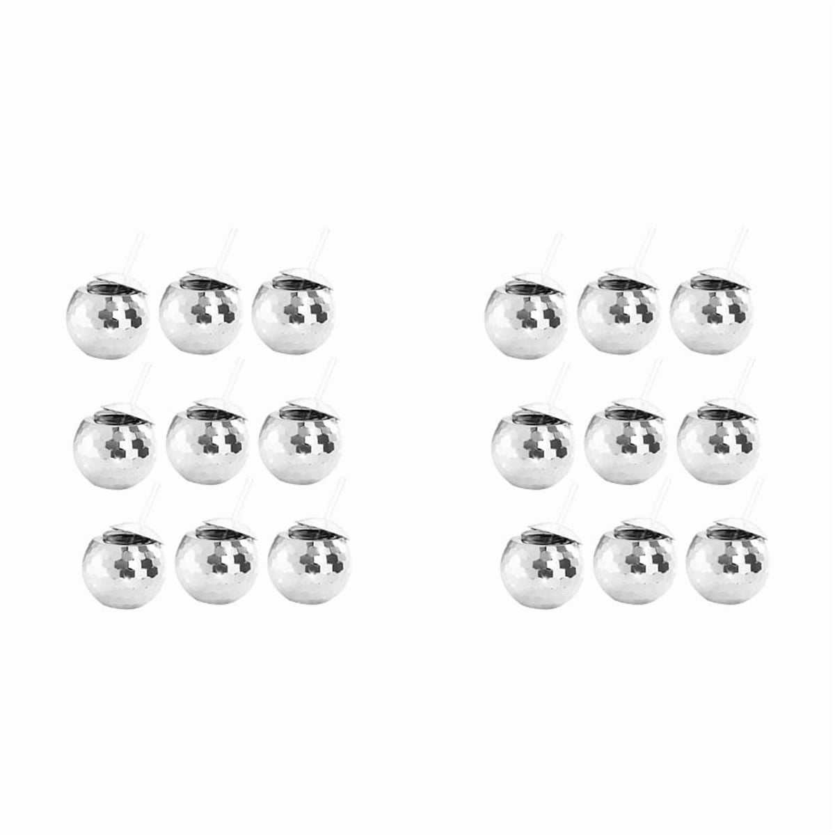 Lunabuddy™ 18 PCS Disco Ball Cups, 20 OZ Cups with Straws and Lid, Reusable Flash Tumbler Cocktail Cup for Partys Bar