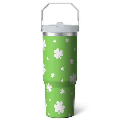 Lunabuddy™ 1pc Bow 30oz Tumbler with Straw & Handle - Insulated Stainless