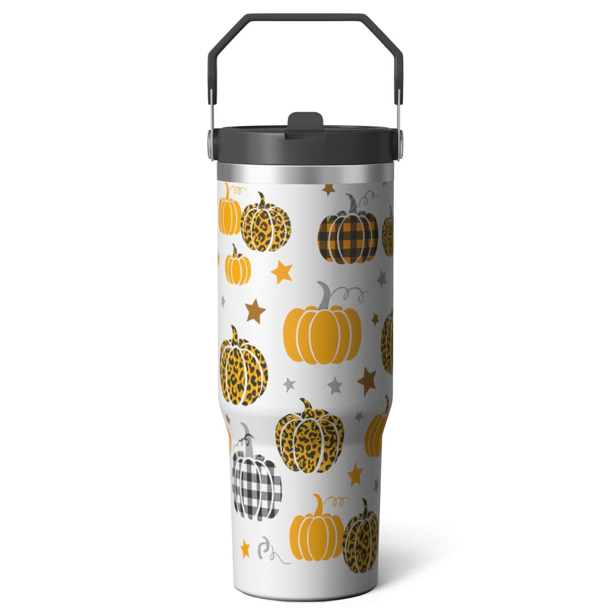Lunabuddy™ 1pc cherry 30oz Tumbler with Straw & Handle - Insulated Stainless