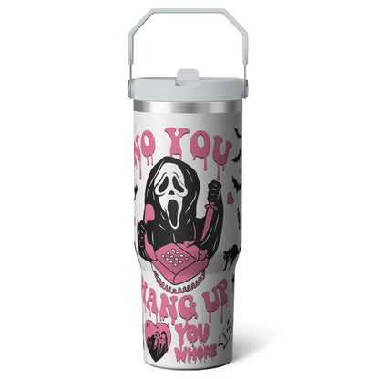 Lunabuddy™ 1pc Halloween Bat 30oz Tumbler with Straw & Handle - Insulated
