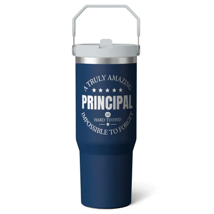 Lunabuddy™ 1pc Capibara 30oz Tumbler with Straw & Handle - Insulated Stainless