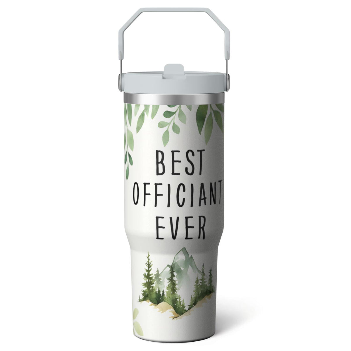 Lunabuddy™ 1pc Bow 30oz Tumbler with Straw & Handle - Insulated Stainless