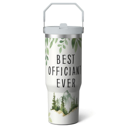 Lunabuddy™ 1pc Bow 30oz Tumbler with Straw & Handle - Insulated Stainless