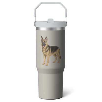 Lunabuddy™ 1pc Bow 30oz Tumbler with Straw & Handle - Insulated Stainless