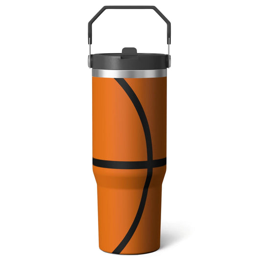 Lunabuddy™ 1pc 30oz Tumbler with Straw & Handle - Insulated Stainless Steel Cup | Holiday Gift for Man Women (Christmas, Valentine's, Birthday)