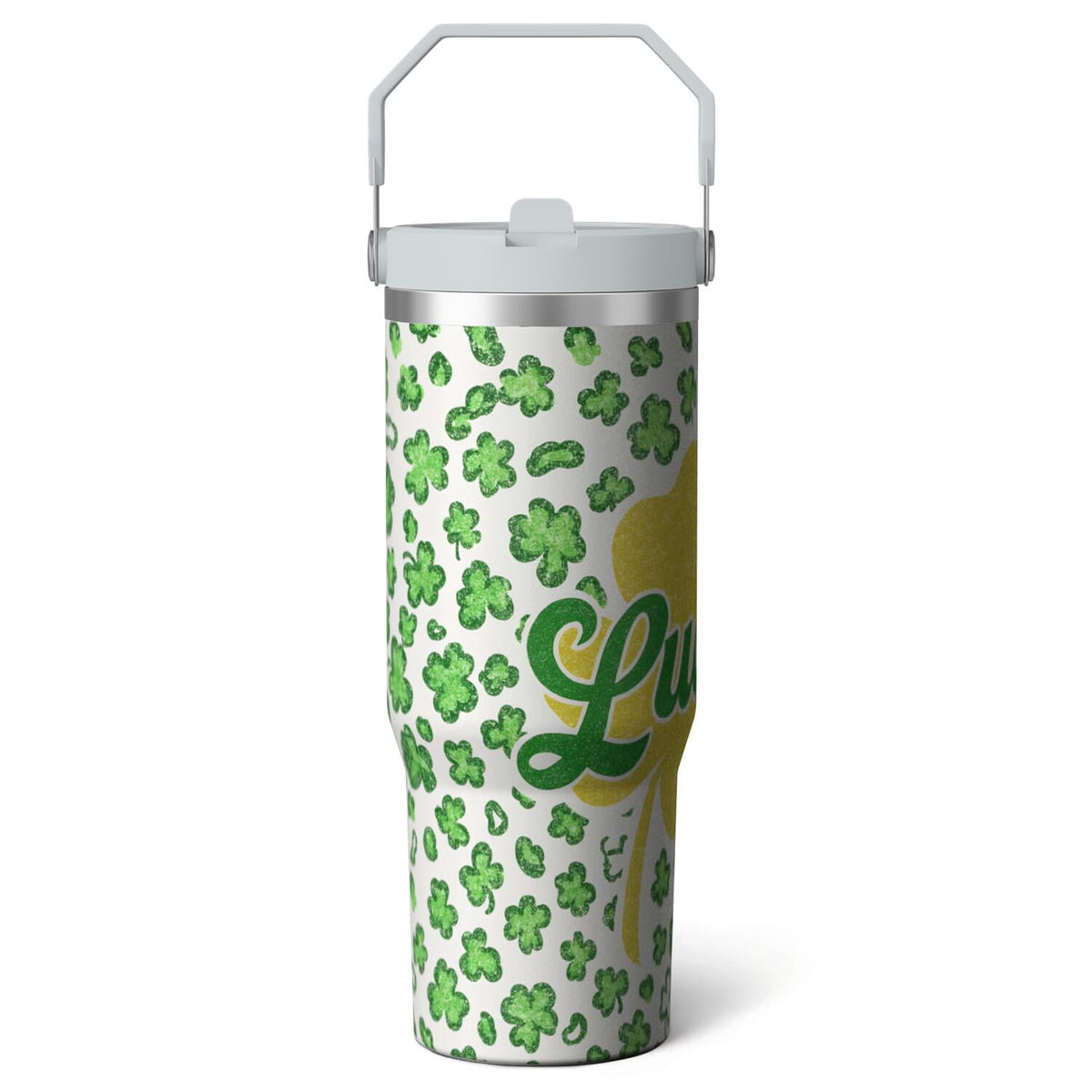 Lunabuddy™ 1pc Movie 30oz Tumbler with Straw & Handle - Insulated Stainless