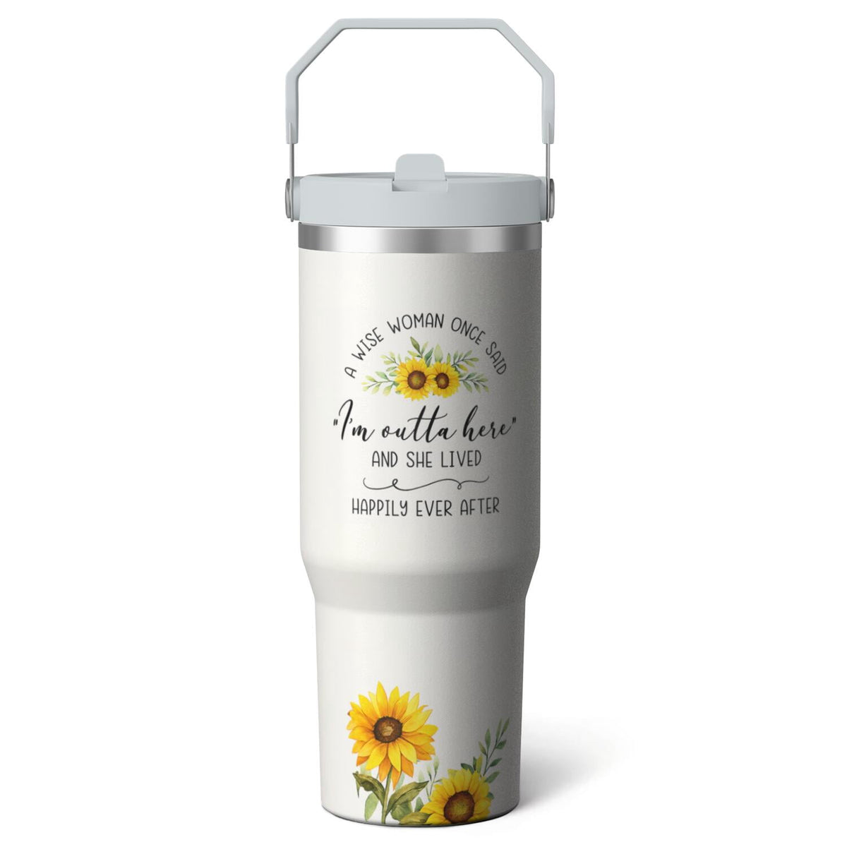 Lunabuddy™ 1pc pharmacist 30oz Tumbler with Straw & Handle - Insulated Stainless