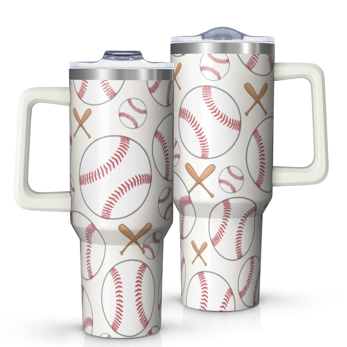Lunabuddy™ 1pc nutcracker 40oz Tumbler with Straw & Handle - Insulated Stainless