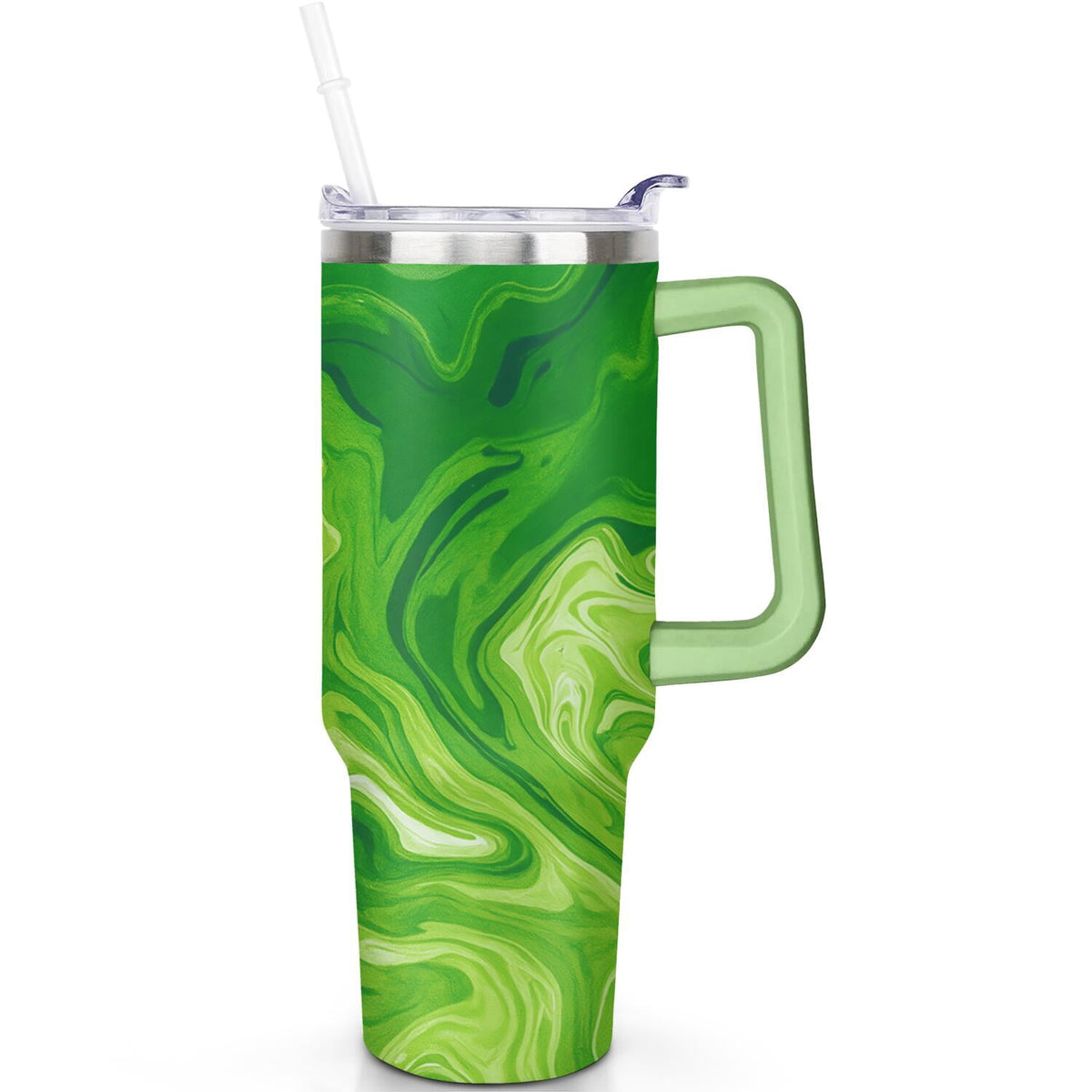 Lunabuddy™ 1pc Sunflower 40oz Tumbler with Straw & Handle - Insulated Stainless
