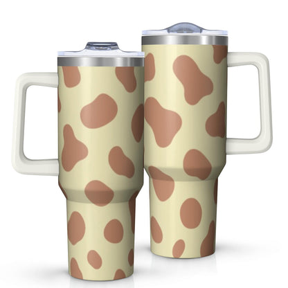 Lunabuddy™ 1pc nutcracker 40oz Tumbler with Straw & Handle - Insulated Stainless