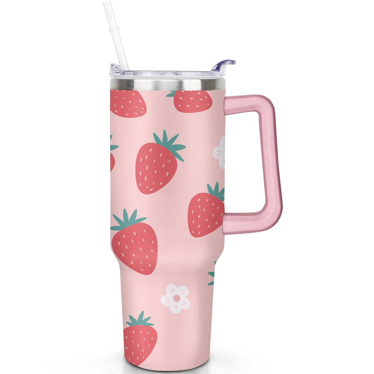 Lunabuddy™ 1pc Goose 40oz Tumbler with Straw & Handle - Insulated Stainless