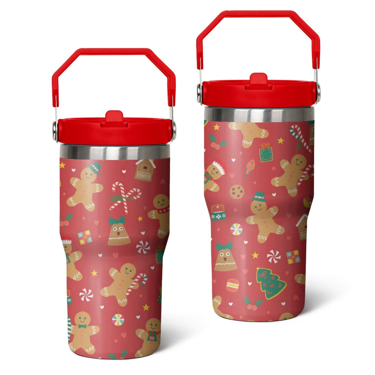 Lunabuddy™ 20 Oz Tumbler Christmas Tree Gift Tumbler with Lid and Straw