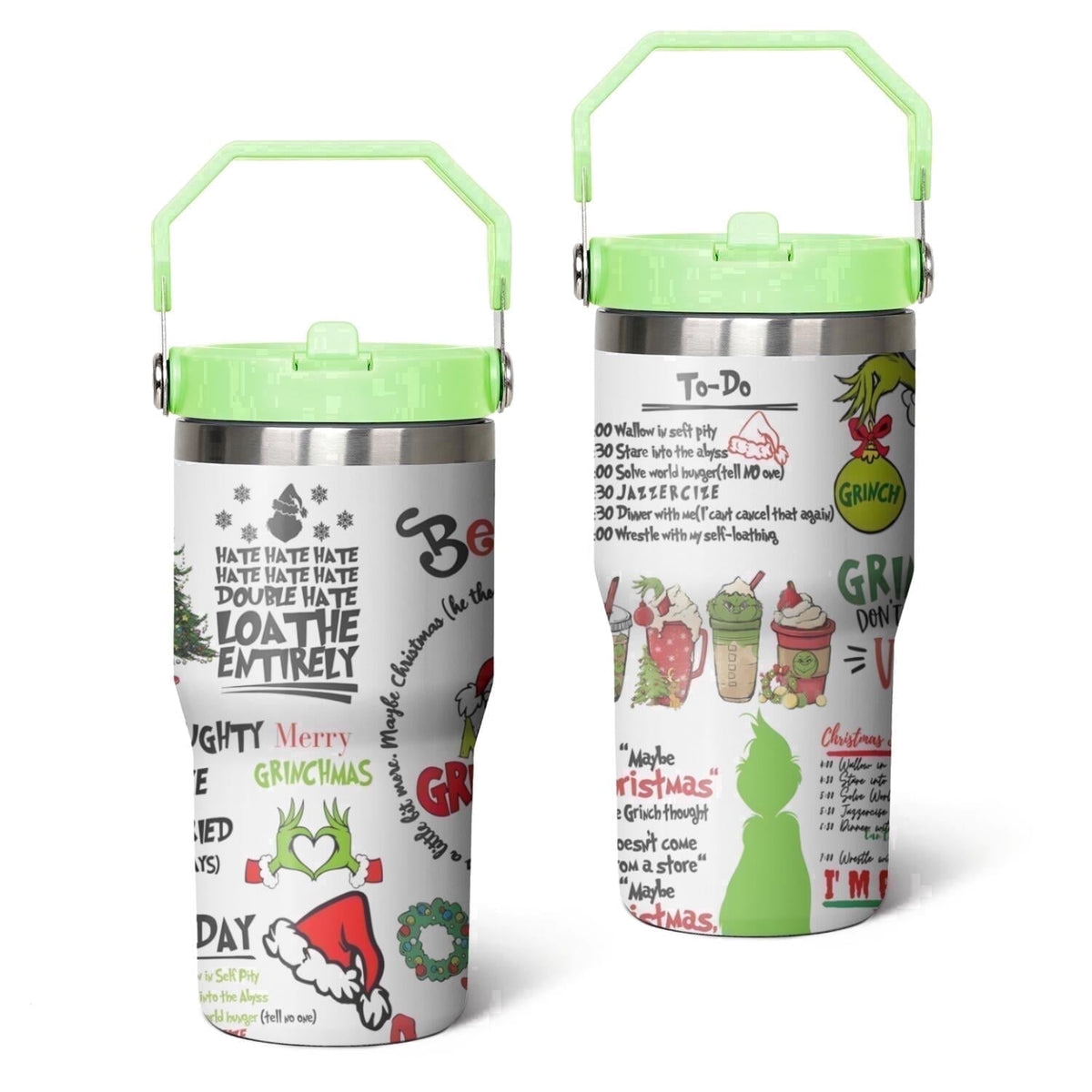 Lunabuddy™ 20oz Stainless Steel Tumbler with Lid and Straw,Spill Proof Travel Cup