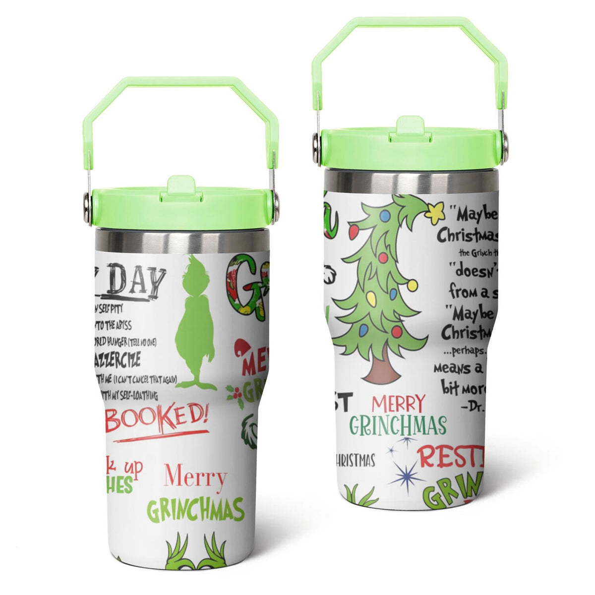 Lunabuddy™ 20oz Stainless Steel Tumbler with Lid and Straw,Spill Proof Travel Cup