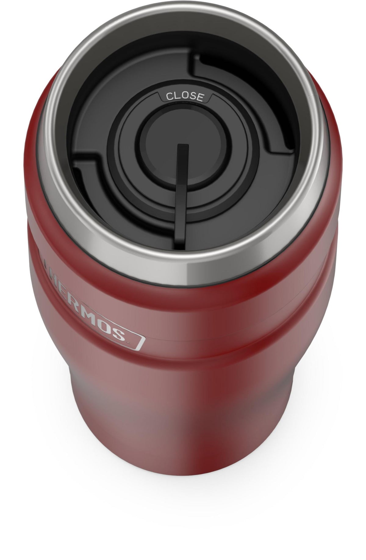 Lunabuddy™ Stainless King Vacuum Insulated Stainless Steel Tumbler, 16oz, Matte Rustic Red