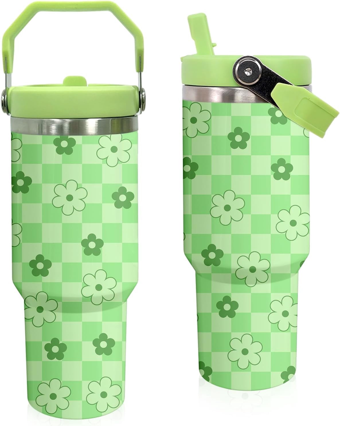 Lunabuddy™ Elephant Mug 30 oz Tumbler with Handle Flip Straw Leak Proof