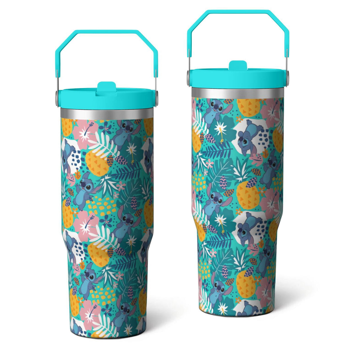 Lunabuddy™ 30oz Cartoon Movie Stainless Steel Tumbler with Lid and Straw,Spill Proof