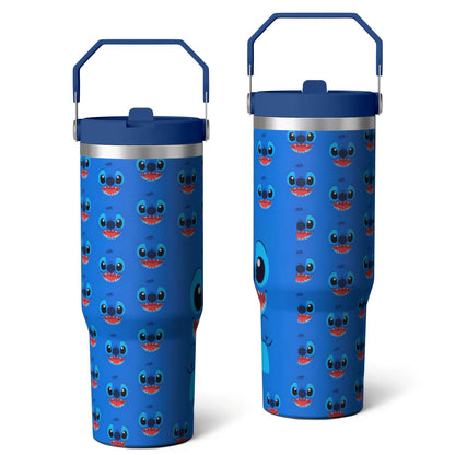 Lunabuddy™ 30oz Cartoon Movie Stainless Steel Tumbler with Lid and Straw,Spill Proof