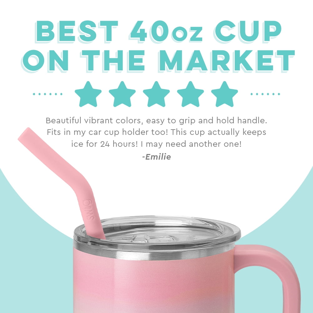 Lunabuddy™ 40oz Mega Mug | Insulated Stainless Steel Tumbler with Handle | Over The Rainbow