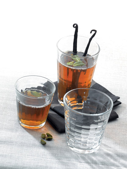Lunabuddy™ Duralex Prisme Clear Tumbler, Made in France, Set of 6, 11.625 Ounce