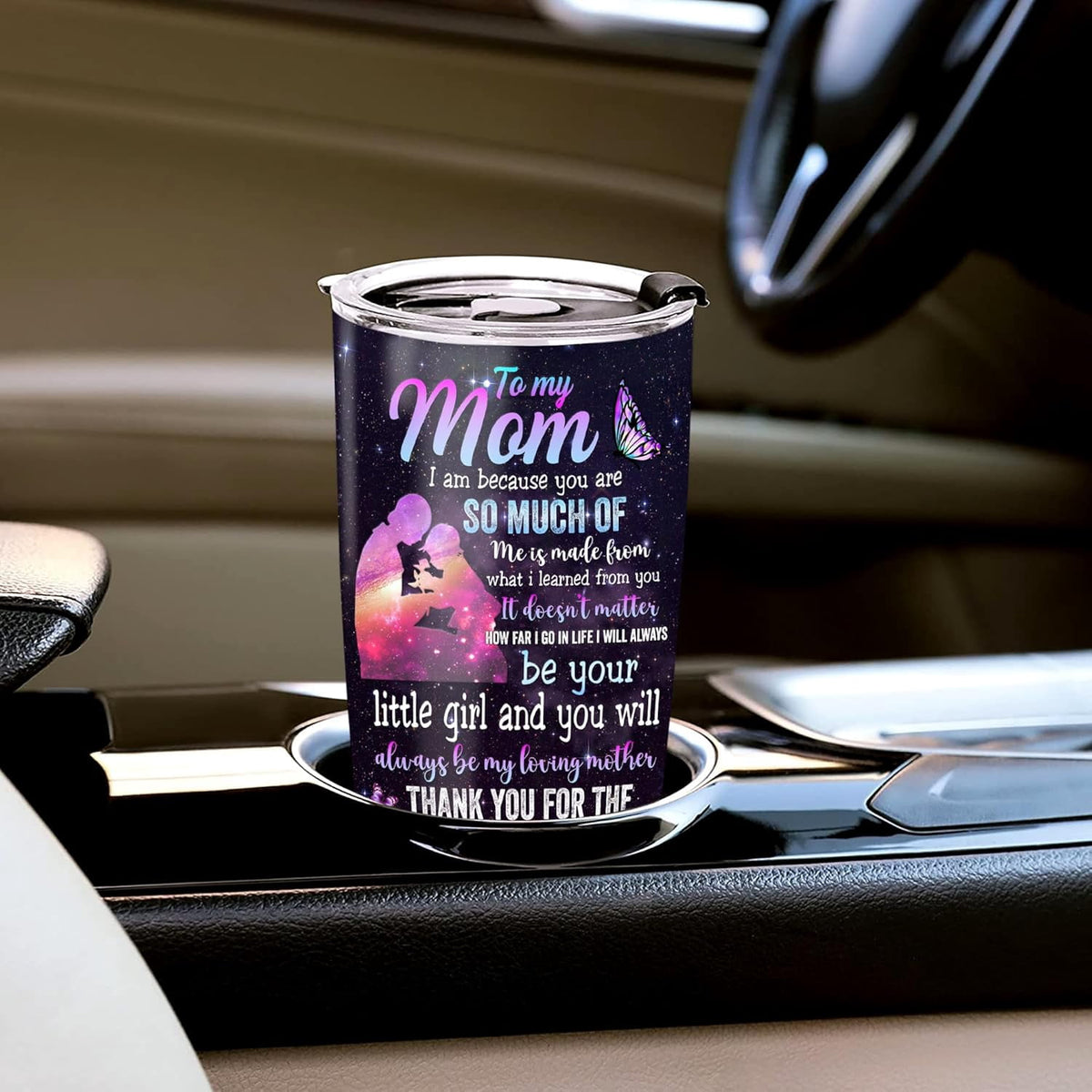 Lunabuddy™ Personalized Moms Gifts Tumbler Cup Customized Name With Lid 20oz 30oz Present Ideas Birthday Christmas Mothers Day Anniversary To My Mom Gift From Daughters For Mommy Mother Mama