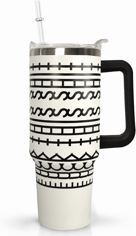 Lunabuddy™ 40 oz Hidden Message Tumbler With Lid and Straw,Checkered CoffeeTravel Mug Cup Water Botter,White Elephant Gifts,Office Humor Funny Gifts