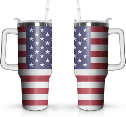 Lunabuddy™ 40oz Easter Bunny Tumbler with Handle and Straw, Rabbit Stainless Steel