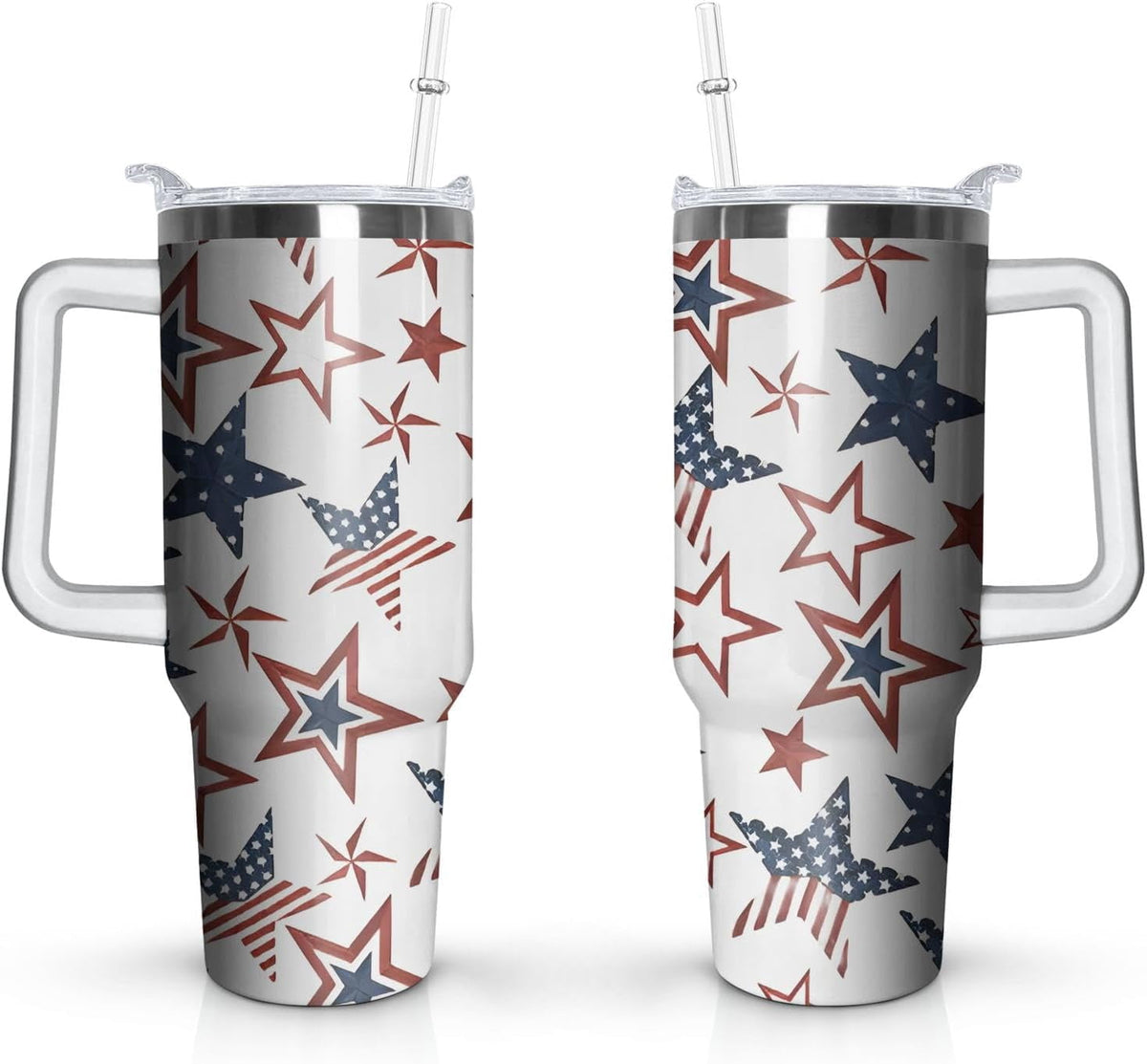 Lunabuddy™ 40oz Easter Bunny Tumbler with Handle and Straw, Rabbit Stainless Steel