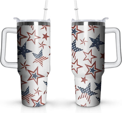 Lunabuddy™ 40oz Easter Bunny Tumbler with Handle and Straw, Rabbit Stainless Steel