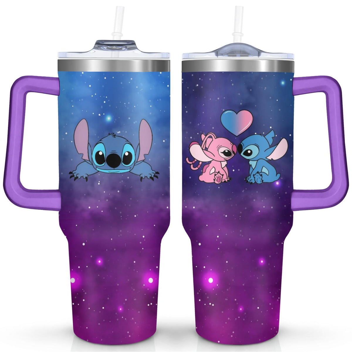 Lunabuddy™ 40oz Cartoon Movie Stainless Steel Tumbler with Lid and Straw,Spill Proof