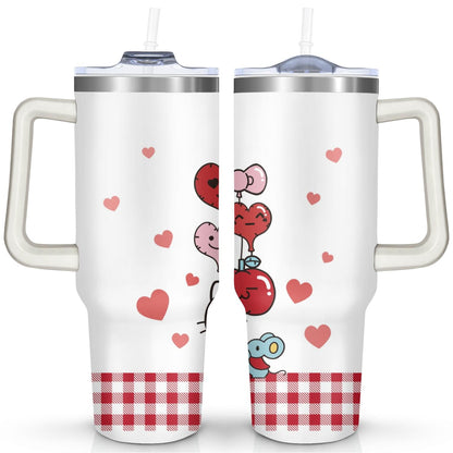 Lunabuddy™ 40oz Hello Kawaii Cat Cute Stainless Steel Tumbler with Lid