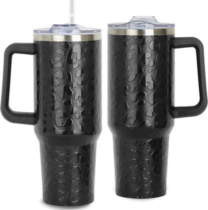 Lunabuddy™ 40oz Bee Tumbler With Handle Lid and Straw -Bee gifts