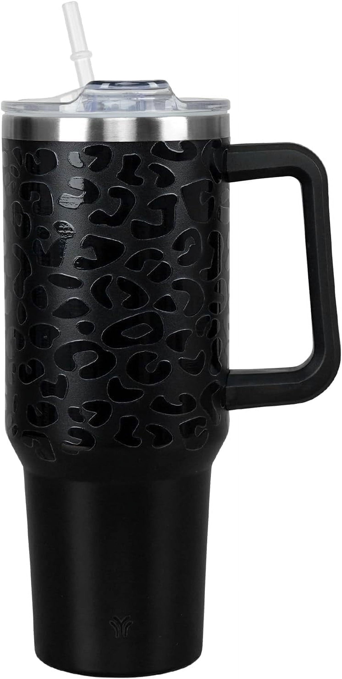 Lunabuddy™ 40oz Tumbler with Handle and Straw Lid | Vacuum Insulated Leak