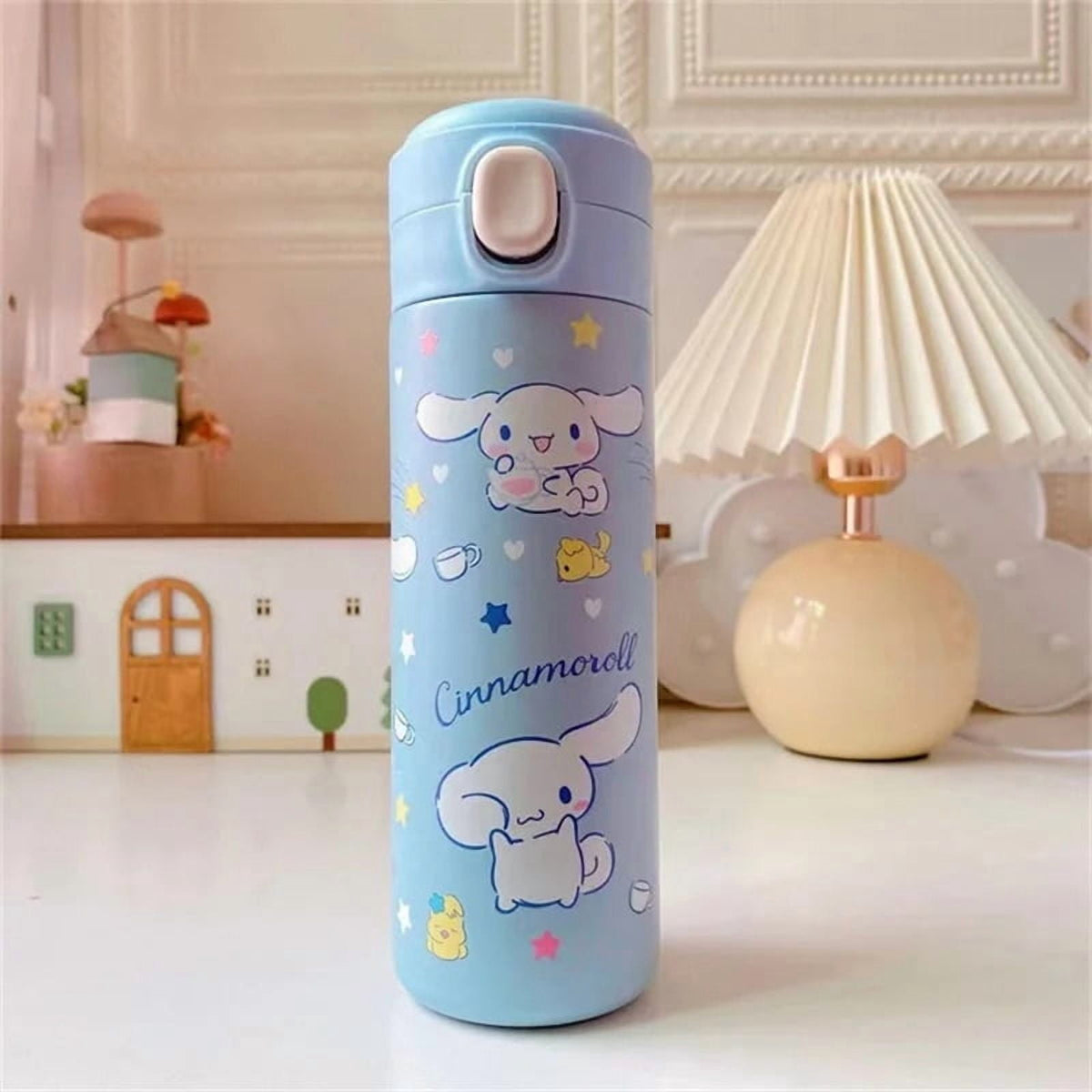 Lunabuddy™ 420ml Stainless Steel 316 Kawaii Kuromi Cinnamoroll Melody Kids Vacuum Flask Water Bottle Tumbler
