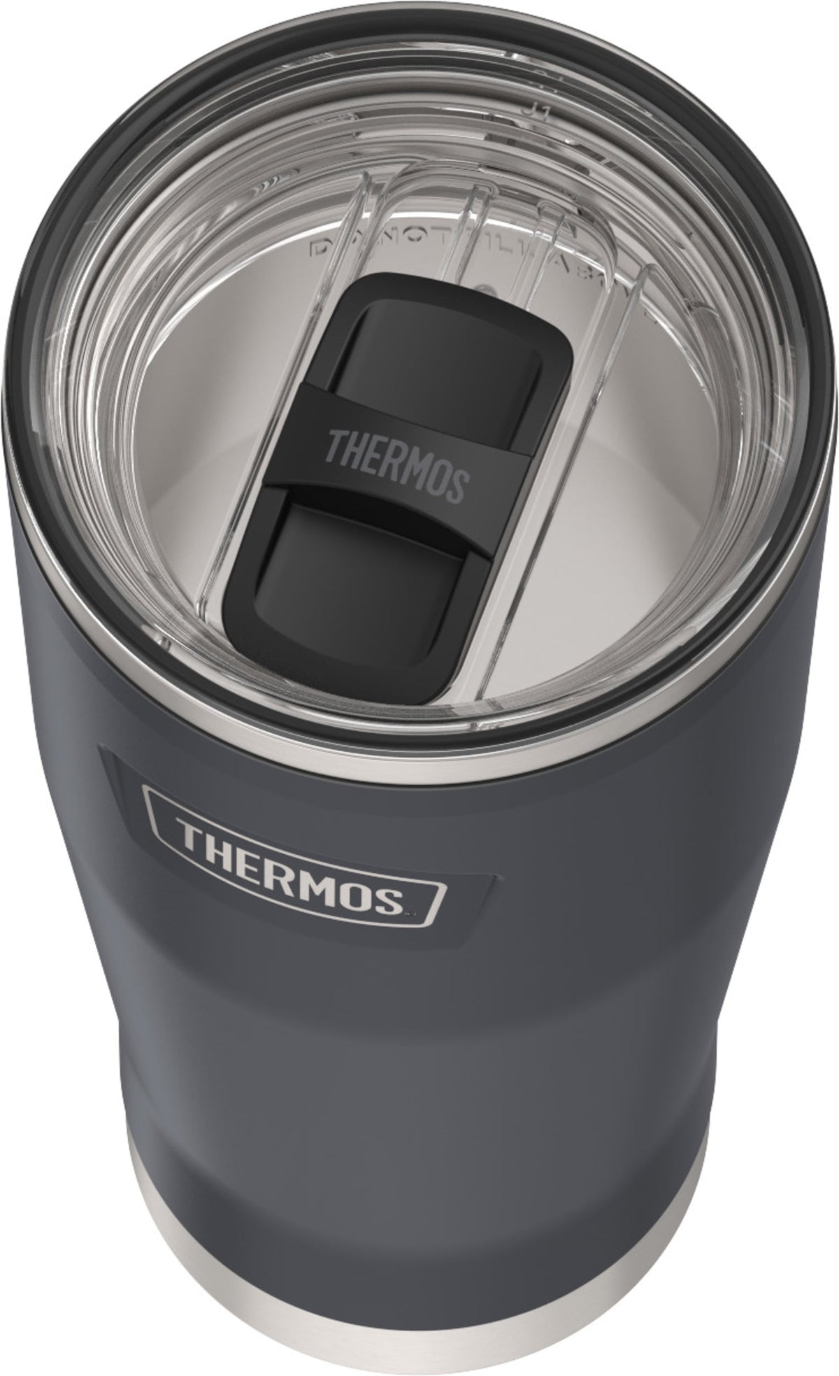 Lunabuddy™ Stainless Steel Tumbler, w/ Slide Lock Lid, Graphite, 18 oz