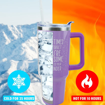 Lunabuddy™ Inspirational Gifts for Women, Birthday Gifts for Mom Women Best Friend Her, 40 oz Tumbler with Handle and Straw, Christmas,Valentines Day,Mothers Day Gifts for Wife Female Sister Daughter Coworker