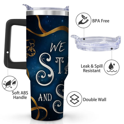 Lunabuddy™ Starry Night We Are All Stardust Stainless Steel Tumbler, 40oz