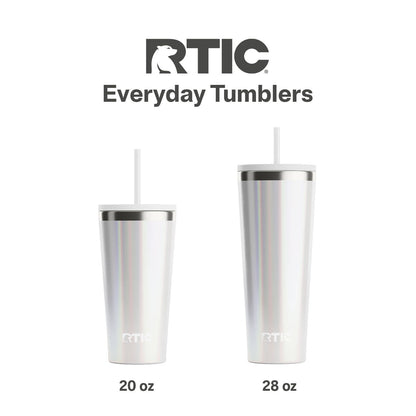 Lunabuddy™ 28 oz Ceramic Lined Everyday Tumbler, Spill-Resistant Straw Lid, Plum Glitter