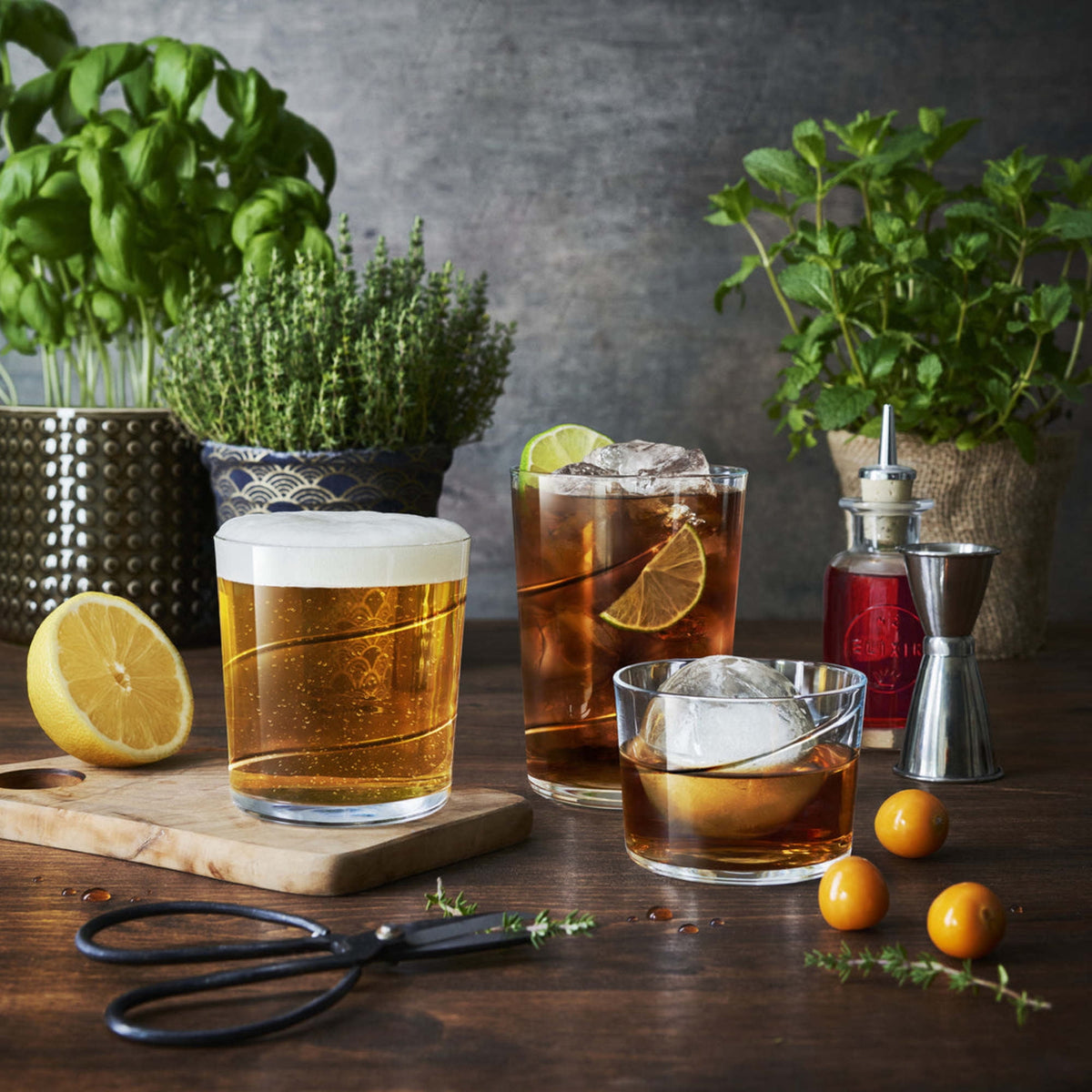 Lunabuddy™ Bormioli Rocco Bodega Swirl Rum Glasses - Set of 12, 7.25 Oz. Spiral Design Tumblers with Secure Edge Technology for Enhanced Durability, Shock Resistant - Made in Italy, Dishwasher Safe