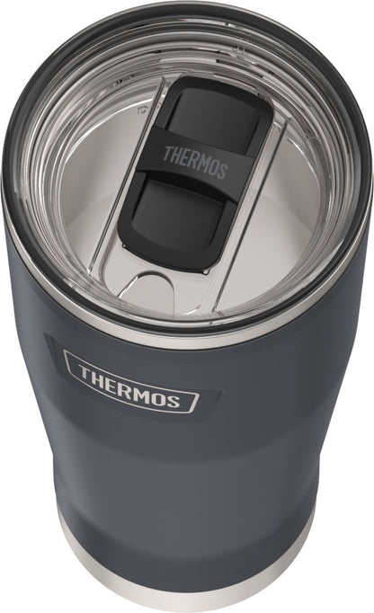Lunabuddy™ Stainless Steel Tumbler, w/ Slide Lock Lid, Graphite, 18 oz